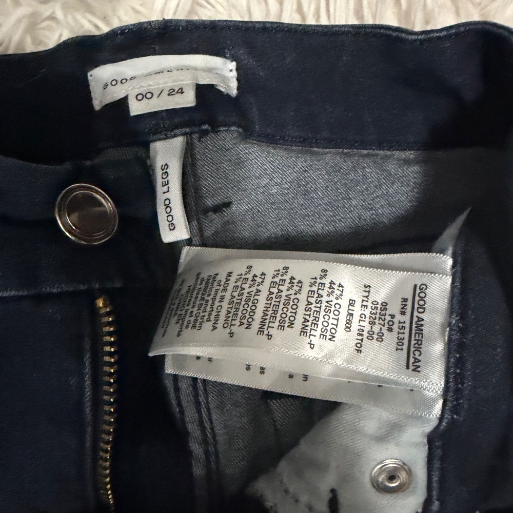 Good American stretch skinny jeans blue600 great condition - Picture 4 of 6